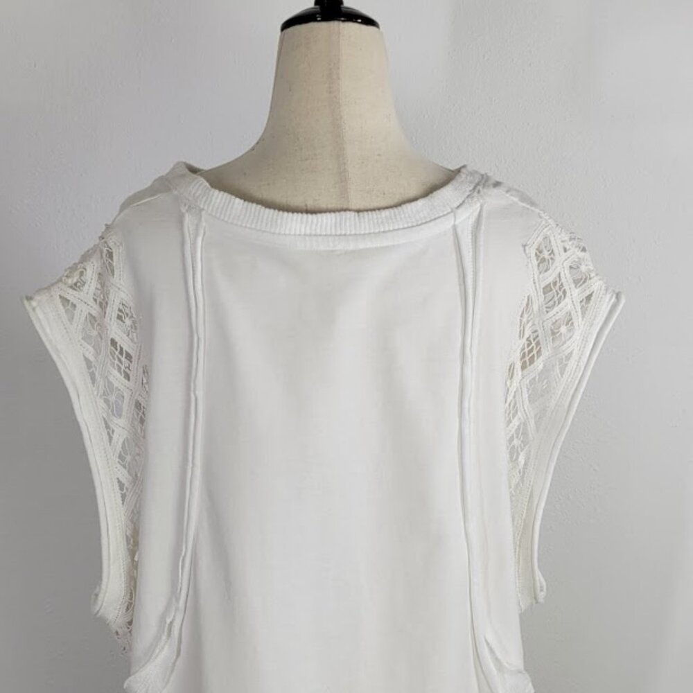 FREE PEOPLE table for two tee sleeveless Sz L NEW - Picture 7 of 10